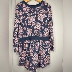 Floral Kids Dress in Pink and Blue